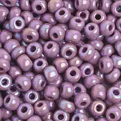 Czech Seed Beads - 6/0 - Opaque Mauve AB (20g)