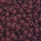 Czech Seed Beads - 6/0 - Matte Transparent Red (20g)