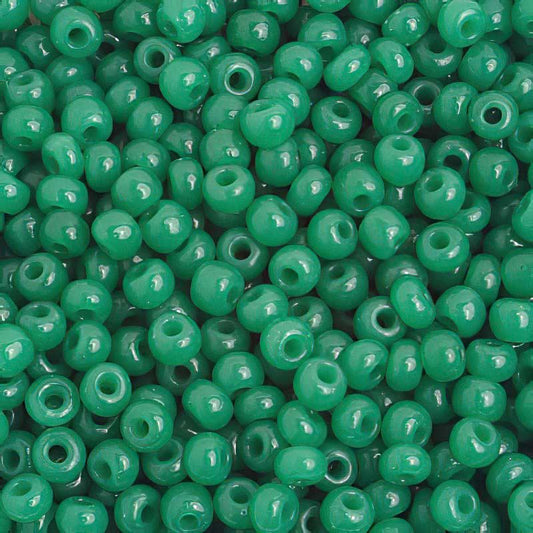 Czech Seed Beads - 6/0 - Oily Green (20g)
