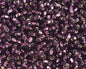Czech Seed Beads - 6/0 - Silver Lined Deep Purple Mix (20g)