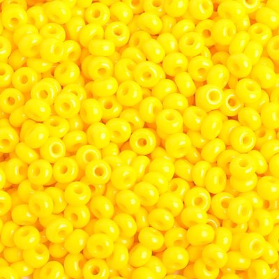 Czech Seed Beads - 6/0 - Opaque Golden Yellow (20g)