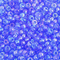 Czech Seed Beads - 6/0 - Transparent Iris Light Blue  (20g)
