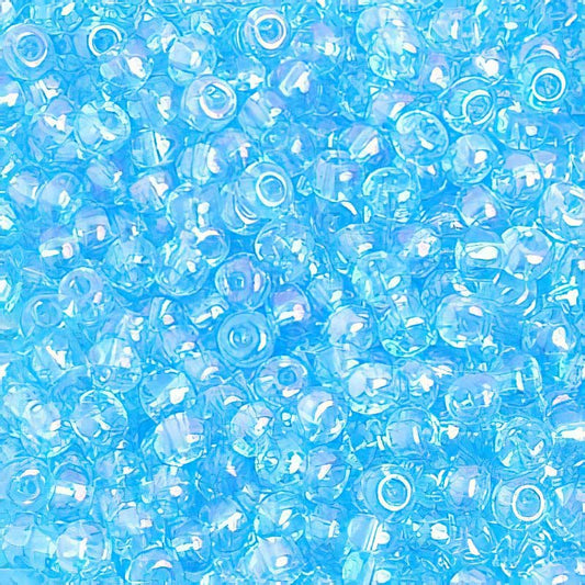 Czech Seed Beads - 6/0 - Aqua AB (20g)