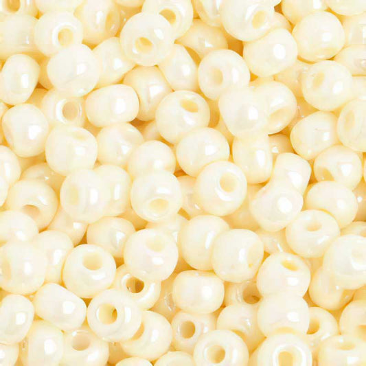 Czech Seed Beads - 6/0 - Pearl Eggshell (20g)