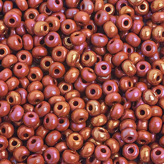 Czech Seed Beads - 6/0 - Ruby AB (20g)