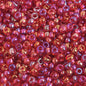 Czech Seed Beads - 6/0 - Transparent Natural Pink AB (20g)