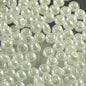 Czech Seed Beads - 6/0 - Opaque Lustre Snow White (20g)