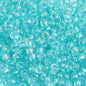 Czech Seed Beads - 6/0 - Transparent Teal Green Rainbow AB (20g)