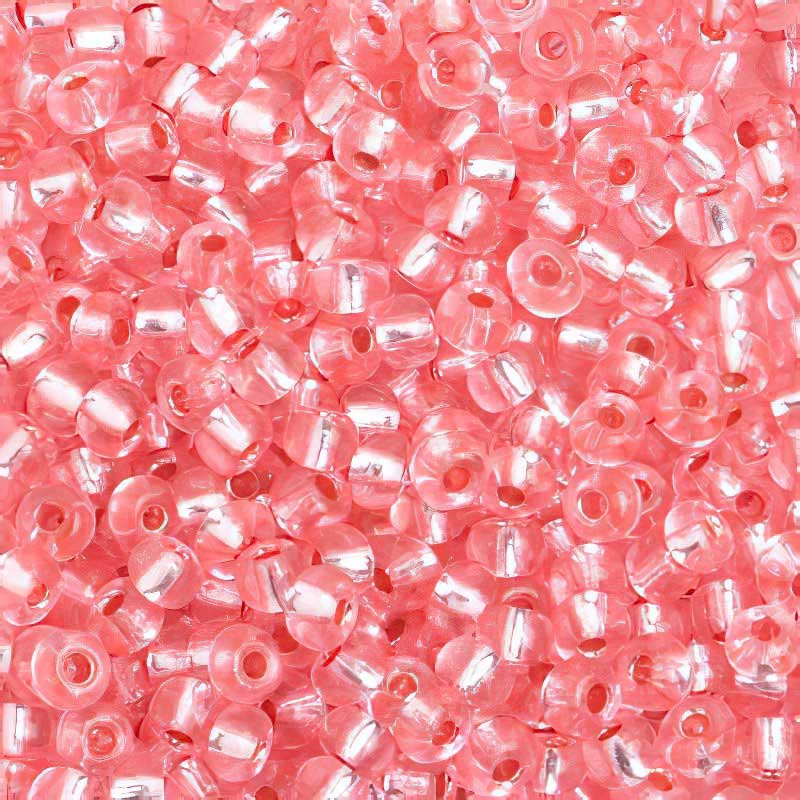 Czech Seed Beads - 6/0 - Silver Lined Pink [Solgel] (20g)