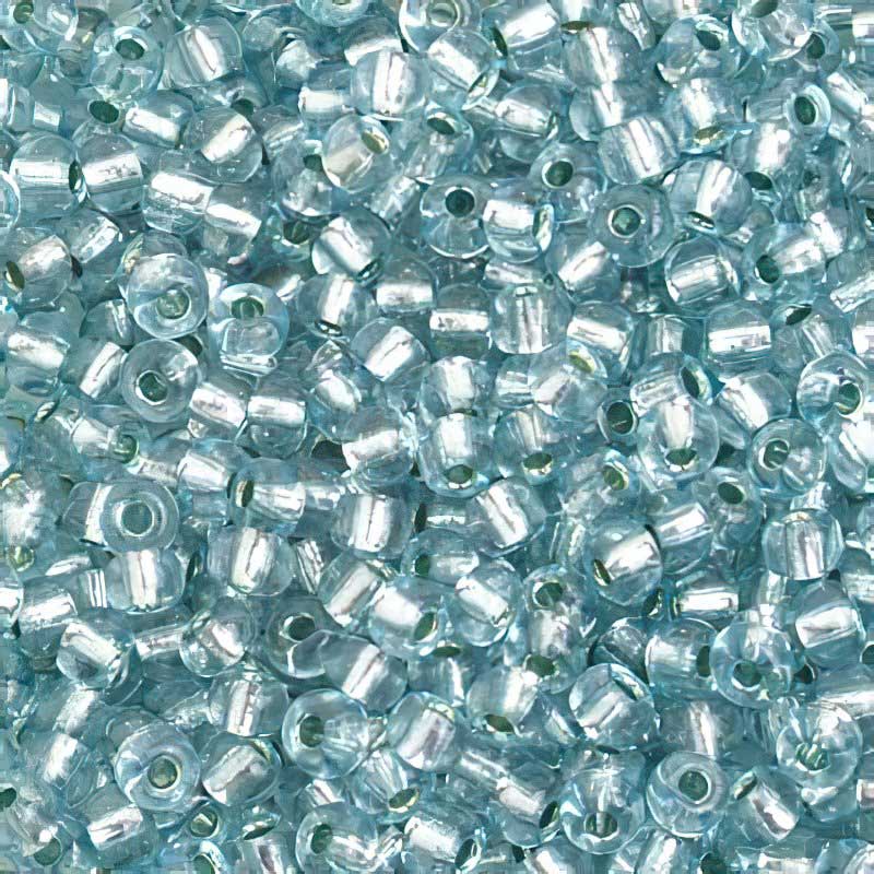 Czech Seed Beads - 6/0 - Silver Lined Light Blue [Solgel] (20g)
