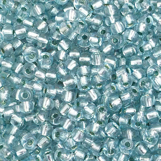 Czech Seed Beads - 6/0 - Silver Lined Light Blue [Solgel] (20g)