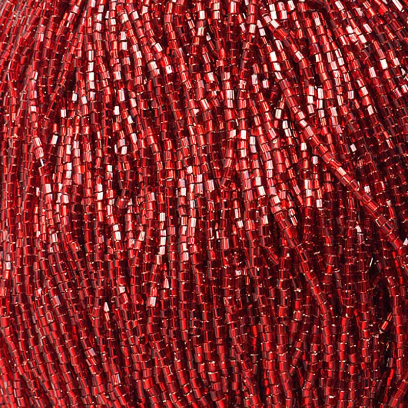 Czech Cut Seedbeads - 10/0 - Silver Lined Red (hank)