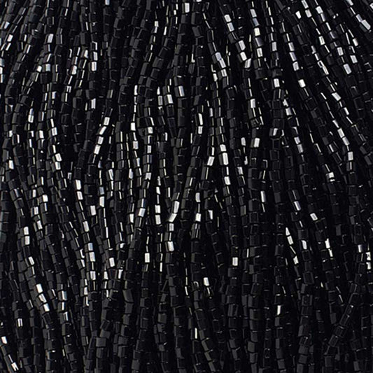Czech Cut Seedbeads - 10/0 - Opaque Black (hank)