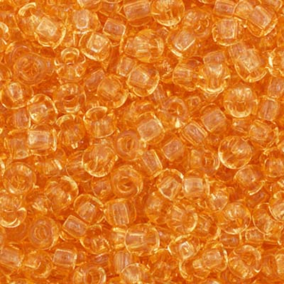 Czech Seed Beads - 11/0 - Transparent Light Topaz (23g)