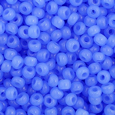 Czech Seed Beads - 11/0 - Opaque Oily Blue (23g)