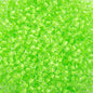 Czech Seed Beads - 11/0 - Color Lined Crystal Neon Green (23g)