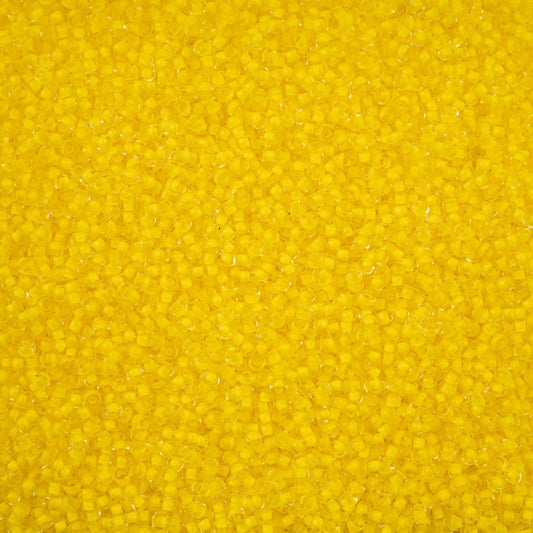 Czech Seed Beads - 11/0 - Crystal Color Lined Terra Intensive Yellow