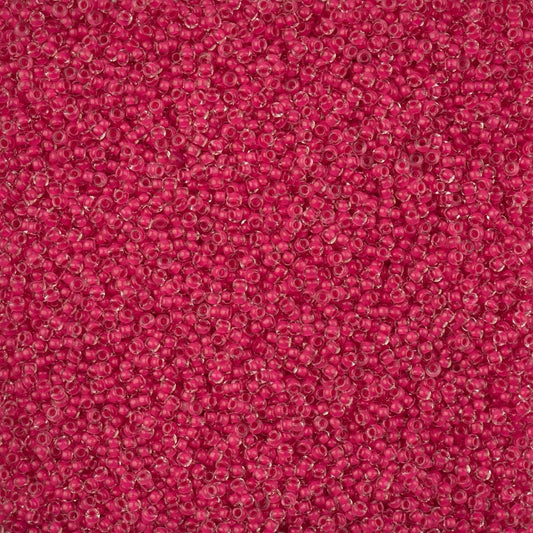 Czech Seed Beads - 11/0 - Crystal Color Lined Terra Intensive Rose