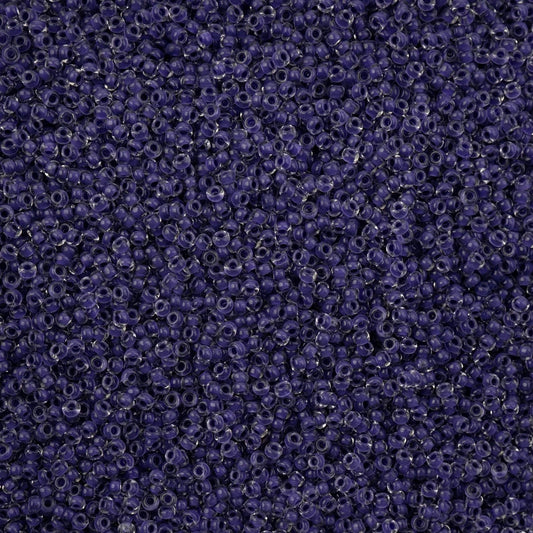 Czech Seed Beads - 11/0 - Crystal Color Lined Terra Intensive Purple