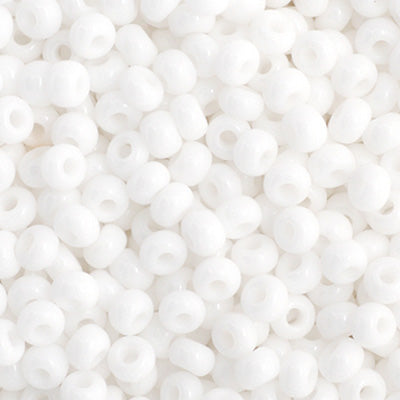 Czech Seed Beads - 11/0 - Opaque White (23g)