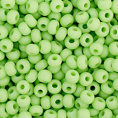 Czech Seed Beads - 11/0 - Opaque Pale Green (23g)