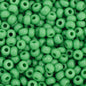 Czech Seed Beads - 11/0 - Opaque Medium Green (23g)