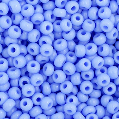 Czech Seed Beads - 11/0 - Opaque Pale Blue (23g)