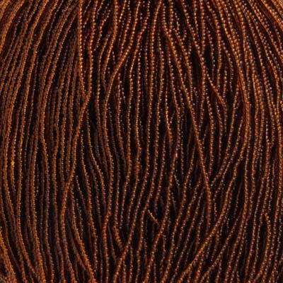 Czech Seed Beads - 11/0 - Transparent Light Brown (hank)