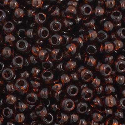 Czech Seed Beads - 11/0 - Transparent Brown (23g)