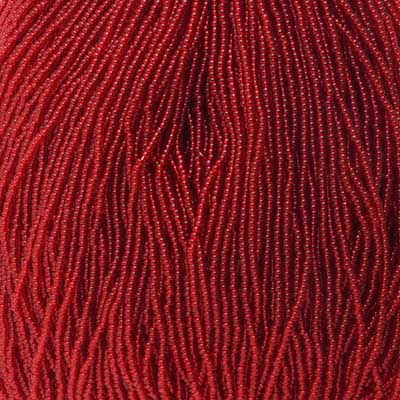 Czech Seed Beads - 11/0 - Transparent Red (hank)
