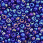 Czech Seed Beads - 11/0 - Transparent Navy Blue AB (23g)