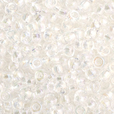 Czech Seed Beads - 11/0 - Transparent Crystal AB (23g)