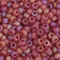 Czech Seed Beads - 11/0 - Transparent Light Red AB Matte (23g)