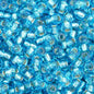 Czech Seed Beads - 11/0 - Silver Lined Aqua (23g)