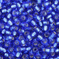 Czech Seed Beads - 11/0 - Silver Lined Dark Blue (23g)