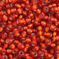 Czech Seed Beads - 11/0 - Silver Lined Orange (23g)