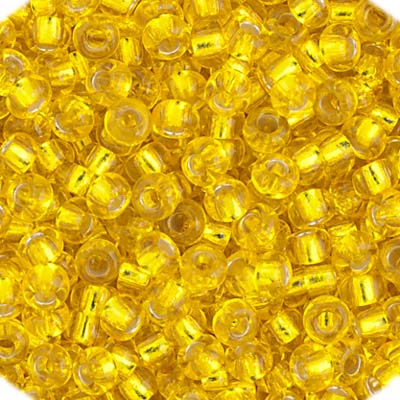 Czech Seed Beads - 11/0 - Silver Lined Yellow (23g)