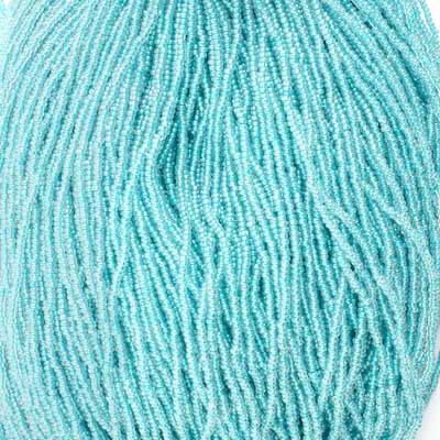 Czech Seed Beads - 11/0 - Colour Lined Turquoise (hank)