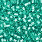 Czech Seed Beads - 11/0 - Silver Lined Green (23g)