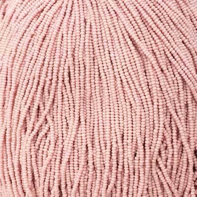 Czech Seed Beads - 11/0 - Opaque Rose (hank)