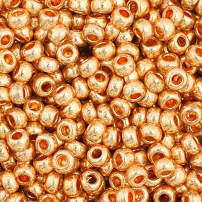 Czech Seed Beads - 11/0 - Metallic Gold (23g)