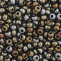 Czech Seed Beads - 11/0 - Opaque Brown AB (23g)