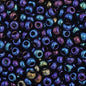 Czech Seed Beads - 11/0 - Opaque Navy Blue AB (23g)