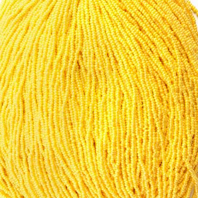 Czech Seed Beads - 11/0 - Yellow Lustre (hank)
