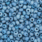 Czech Seed Beads - 11/0 - Opaque Medium Blue AB Matte (23g)