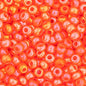Czech Seed Beads - 11/0 - Opaque Orange Rainbow Luster (23g)
