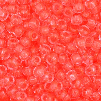 Czech Seed Beads - 11/0 - Transparent Dark Rose (23g)