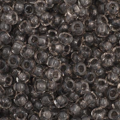 Czech Seed Beads - 11/0 - Transparent Black Diamond (23g)