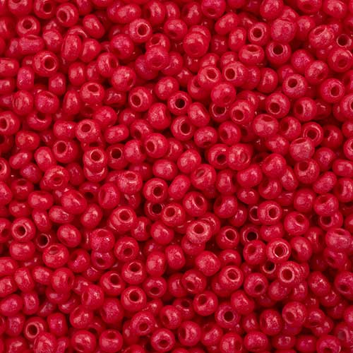 Czech Seed Beads - 11/0 - Terra Intensive Red (23g)