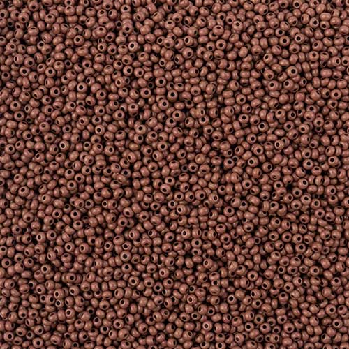 Czech Seed Beads - 11/0 - Terra Intensive Dark Brown Matte (23g)